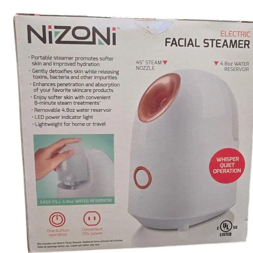 Nizoni Electric Facial Steamer Portable Face Steam Skincare